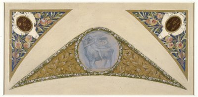 Skizze für die Festtreppe des Hôtel de Ville de Paris: Stier, ca. 1888–1898 von Luc Oliver Merson