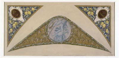 Skizze für die Festtreppe im Pariser Rathaus: Steinbock, zwischen 1888 und 1898 von Luc Oliver Merson
