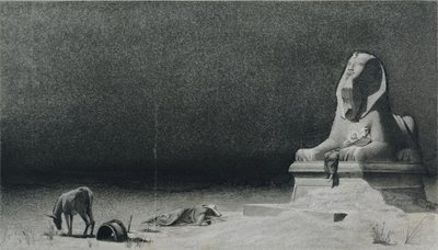 Die Rast auf der Flucht nach Ägypten (Vorderseite) von Luc Olivier Merson