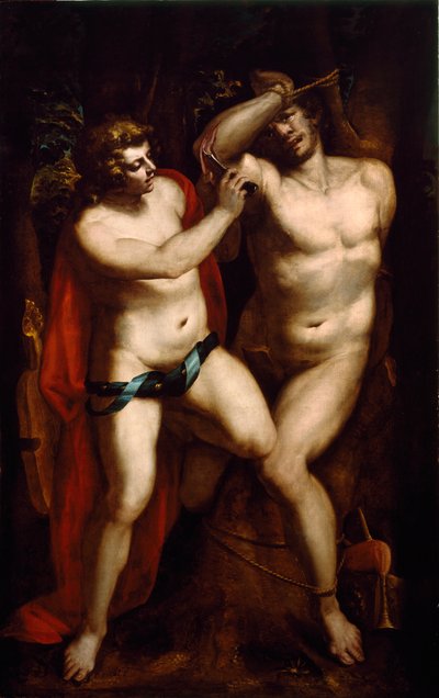 Apollo und Marsyas von Luca Cambiaso