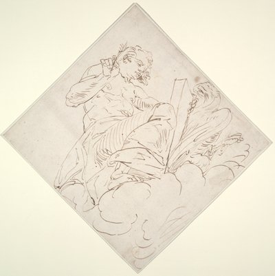 Heiliger Johannes der Evangelist von Luca Cambiaso