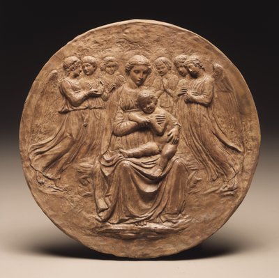 Madonna mit Kind und sechs Engeln von Luca Della Robbia