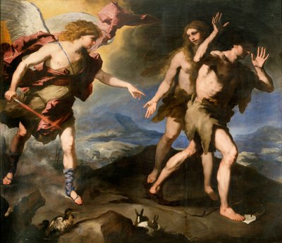Vertreibung aus dem Paradies, zweite Hälfte des 17. Jahrhunderts von Luca Giordano