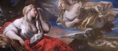 Hagar und Ismael in der Wüste, ca. 1696 von Luca Giordano