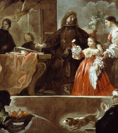 Hommage an Velazquez für den Grafen von Santiesteban von Luca Giordano