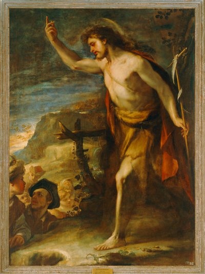 Johannes der Täufer, predigend von Luca Giordano