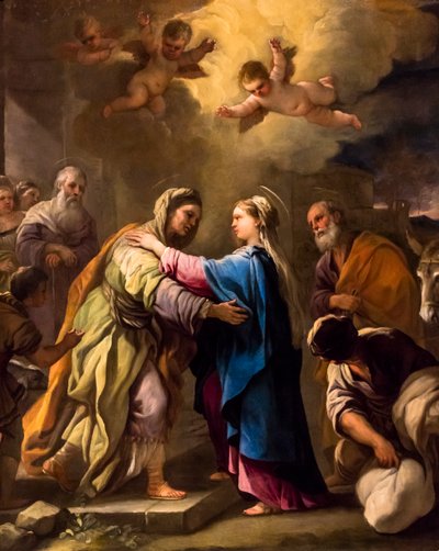 Die Heimsuchung, um 1695/96 von Luca Giordano