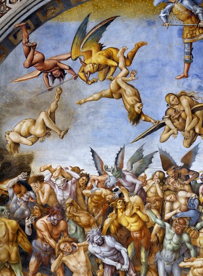 Verdammte in der Hölle, aus dem Freskozyklus Jüngstes Gericht von Luca Signorelli