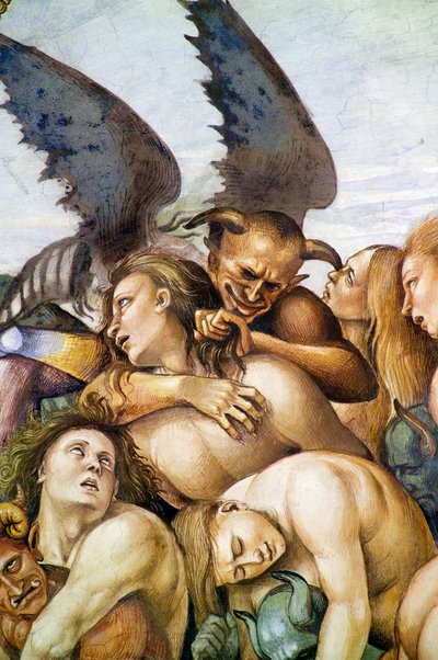 Verdammte in der Hölle, aus dem Freskenzyklus Jüngstes Gericht von Luca Signorelli