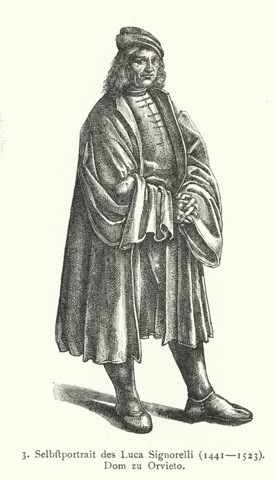 Selbstporträt des italienischen Renaissance-Künstlers Luca Signorelli von Luca Signorelli