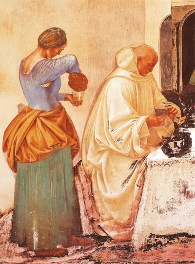 Geschichten von St. Benedikt, Fresko im Kreuzgang von St. Benedikt, Abtei von Monte Oliveto Maggiore von Luca Signorelli