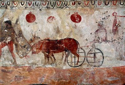 Ein Hirte und zwei Esel von Lucanian School