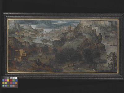 Landschaft mit der Flucht nach Ägypten von Lucas (circle of) Gassel