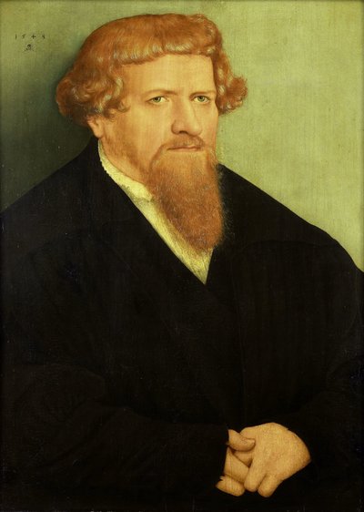 Porträt eines Mannes von Lucas Cranach (II) (attributed to)