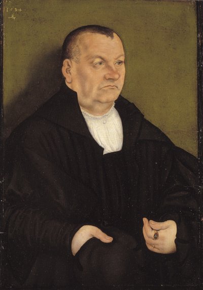 Porträt eines Mannes von Lucas Cranach d.Æ.