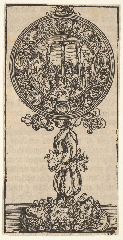 Ein vergoldeter Pacifical mit einer Kreuzigung, aus der großen Serie der Wittenberger Reliquien, 1509 von Lucas Cranach the Elder