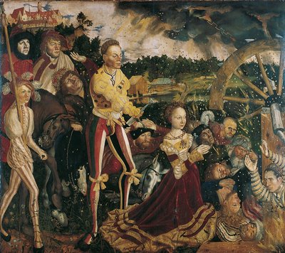 Altarbild mit dem Martyrium der Heiligen Katharina, Mittelteil von Lucas Cranach the Elder