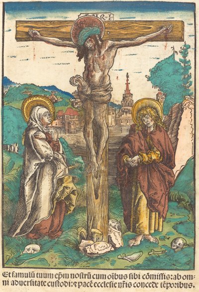Christus am Kreuz zwischen der Jungfrau und dem heiligen Johannes von Lucas Cranach the Elder