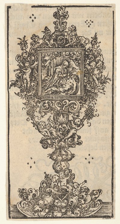 Reliquiar mit einer Pietà, aus der großen Serie der Wittenberger Reliquiare, 1509 von Lucas Cranach the Elder