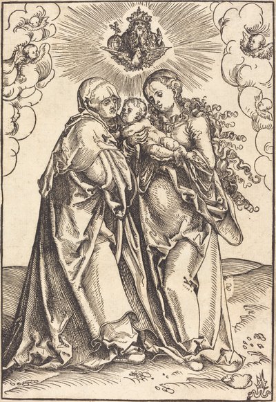 Heilige Anna und die Jungfrau mit dem Kind von Lucas Cranach the Elder