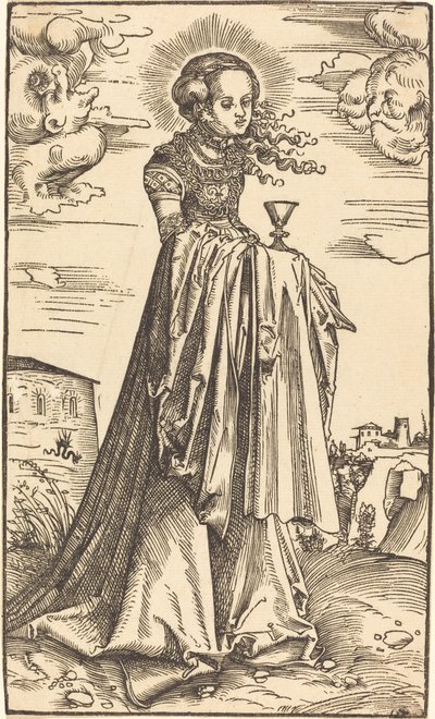 Heilige Barbara von Lucas Cranach the Elder