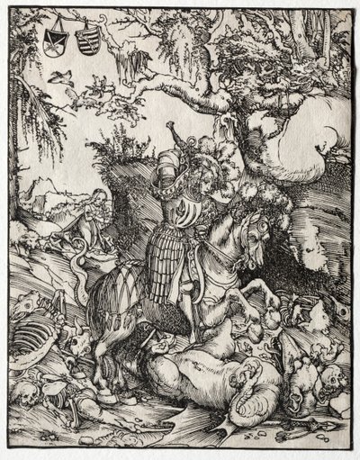 St. Georg tötet den Drachen, 1500er von Lucas Cranach the Elder