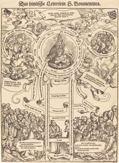 Die himmlische Leiter des Heiligen Bonaventura von Lucas Cranach the Elder