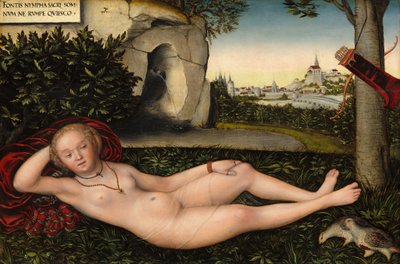 Die Nymphe der Quelle von Lucas Cranach the Elder