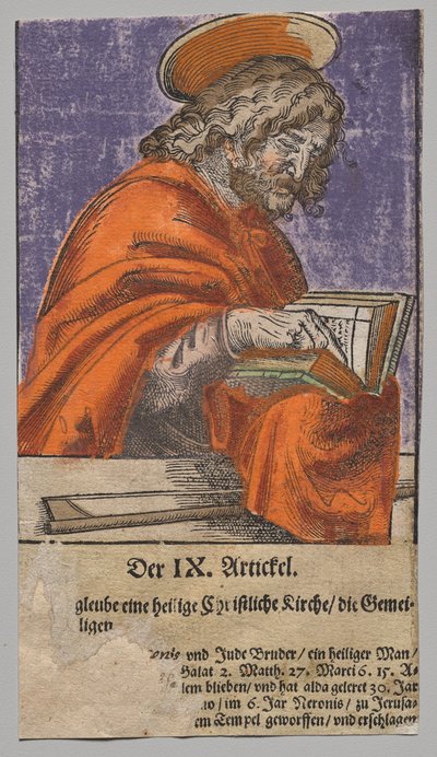 Simon aus Christus, die Apostel und Paulus von Lucas Cranach the Elder, After