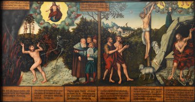 Allegorie von Gesetz und Gnade von Lucas Cranach the Elder and workshop