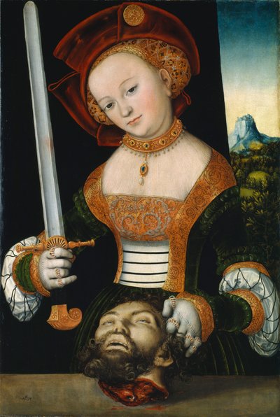 Judith mit dem Haupt des Holofernes von Lucas Cranach the Elder and workshop