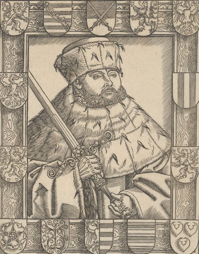 Kopie von Johann Friedrich dem Großmütigen in Kurfürstenroben von Lucas Cranach the Younger  