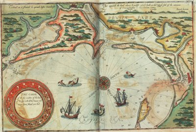 Küste von Preußen mit allen Häfen und Flüssen von Memel bis Heel von Lucas Janszoon Waghenaer