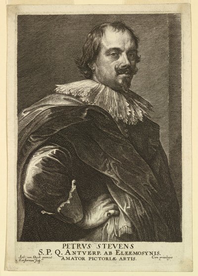 Porträt von Peter Stevens, aus den Icones Principum Virorum von Lucas Vorsterman