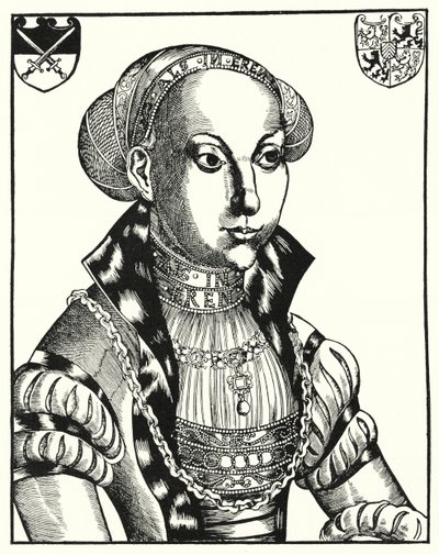 Sybille von Cleve, Gemahlin von Johann Friedrich I., Kurfürst von Sachsen von Lucas the Elder (after) Cranach