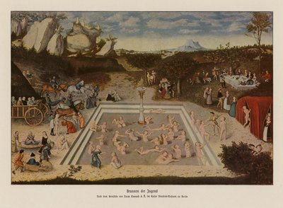 Der Jungbrunnen von Lucas the Elder (after) Cranach