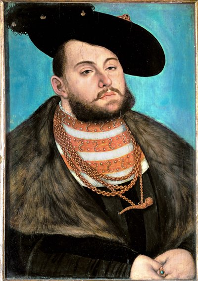 Johann Friedrich der Großmütige, Kurfürst von Sachsen von Lucas the Elder Cranach