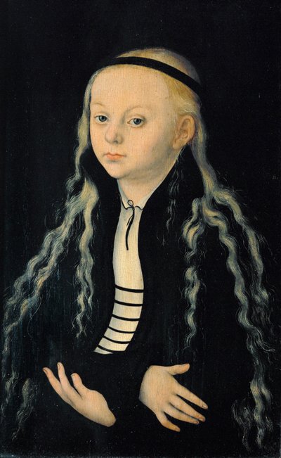 Magdalena Luther, Tochter des Reformators Martin Luther von Lucas the Elder Cranach