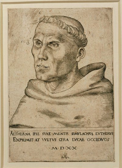 Martin Luther (Gravur) von Lucas the Elder Cranach