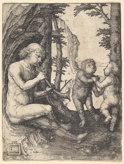 Junge mit einer Trompete, ca. 1507 von Lucas van Leyden