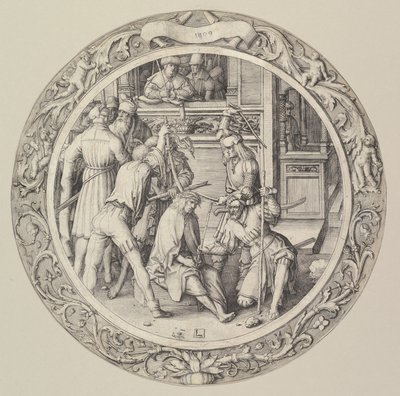 Christus mit Dornen gekrönt, aus der Circular Passion, 1509 von Lucas van Leyden