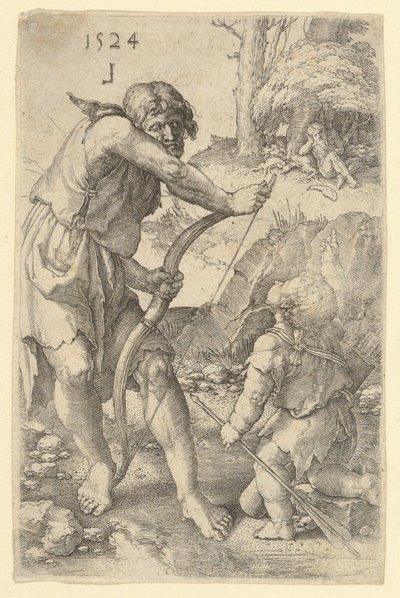 Lamech und Kain von Lucas van Leyden