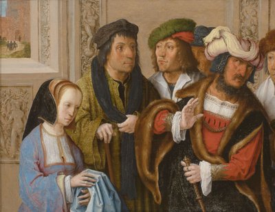 Potiphars Frau, um 1512 von Lucas van Leyden