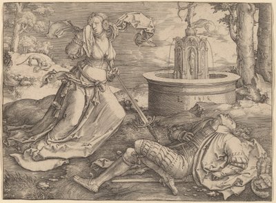 Pyramus und Thisbe von Lucas van Leyden