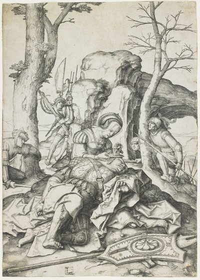Samson und Delilah, ca. 1508 von Lucas van Leyden