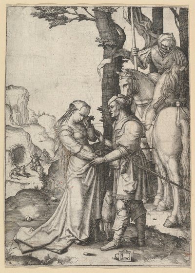 St. Georg befreit die Prinzessin (ca. 1508) von Lucas van Leyden