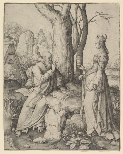 Die Versuchung des heiligen Antonius, 1509 von Lucas van Leyden