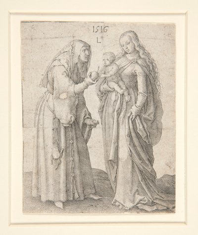 Die Jungfrau mit Kind und St. Anna von Lucas van Leyden