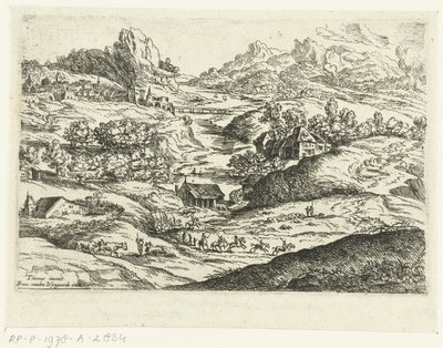 Landschaft mit Reitern von Lucas van Uden