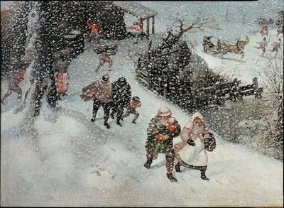 Winterlandschaft von Lucas van Valckenborch